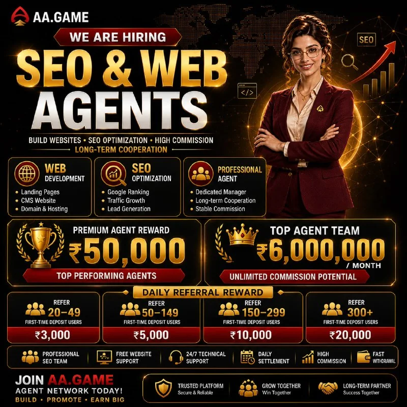 WE ARE HIRING SEO & WEB AGENTS Build Smarter. Scale Faster. Earn…