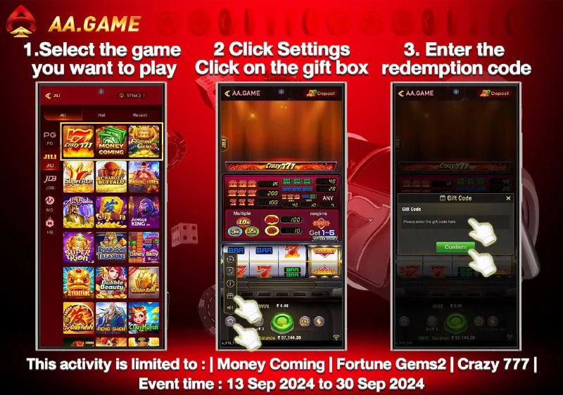 JILI Special Events?Free Game Spins Codes??AAGAMEdpydAX?AAGAMEUxFSfy?AAGAMEUcieLS?Each...