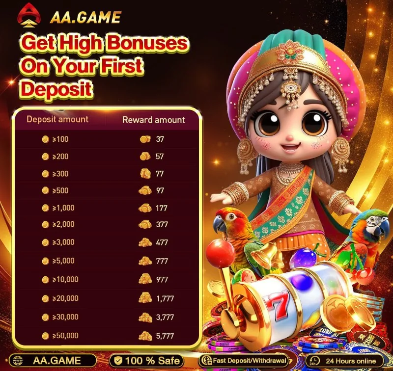 First Deposit Bonus Alert! ⬇️?Get up to ₹5777 bonus on your first deposit!Highest...