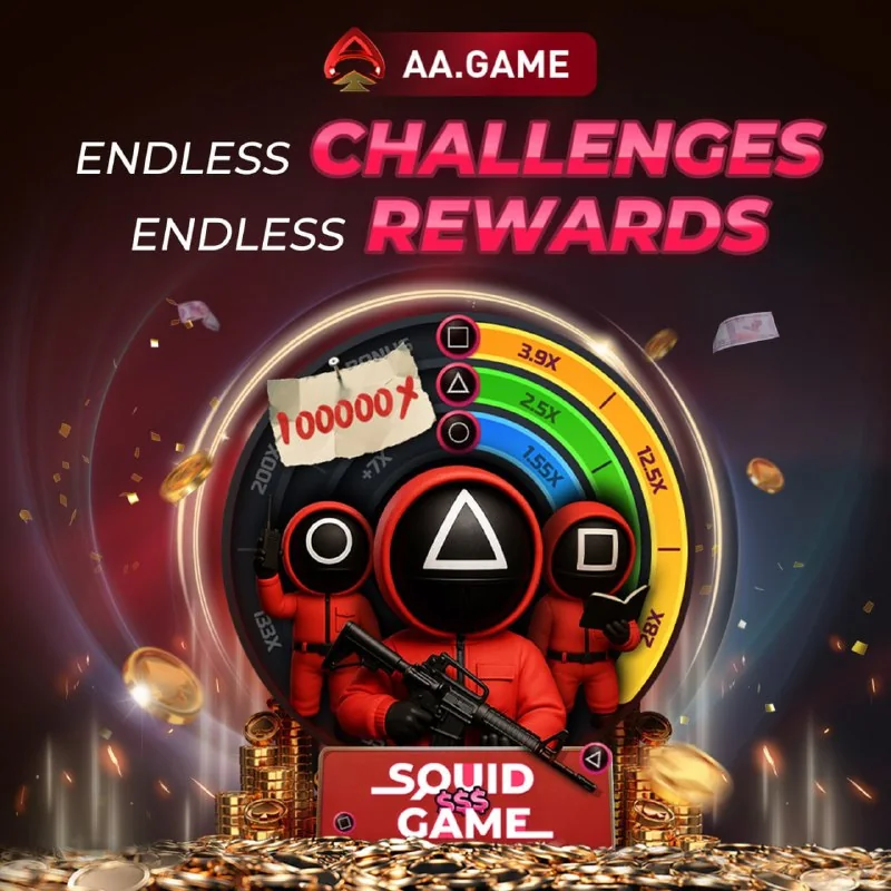 Squid $$$ Game Officially Launched!】???????????? Challenge now! Rewards up...