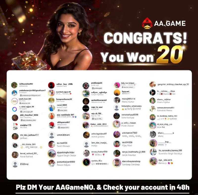 NEW WINNERS LIST OUT They followed. They won Every Wednesday · 50…